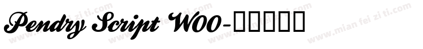Pendry Script W00字体转换